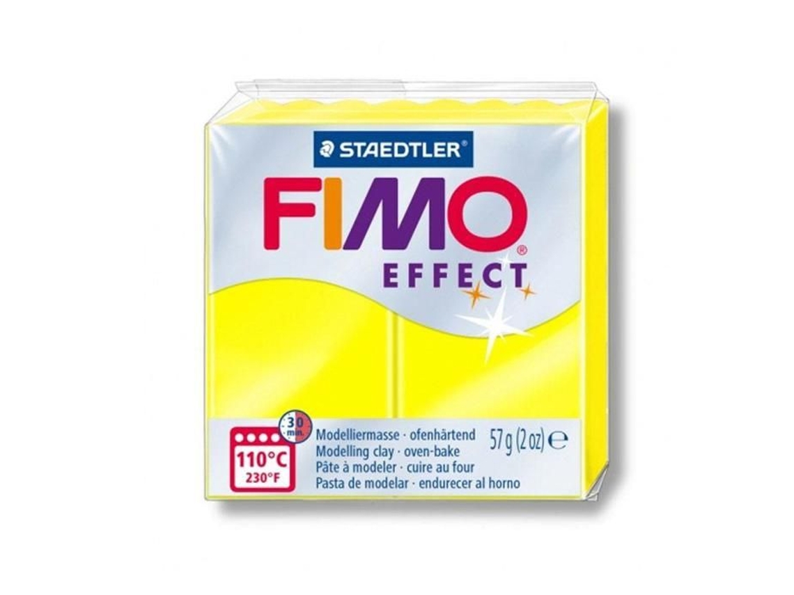 Pasta Fimo 57 G Efecto Amarillo Neón Grano Creativo En Un Tous Du Talent
