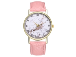 Reloj Analógico De Cuarzo Unisex Con Correa De Cuero, Modelo T298 (rosa)