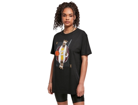 Camiseta de Mujer MISTER TEE King James La Negro (XL)