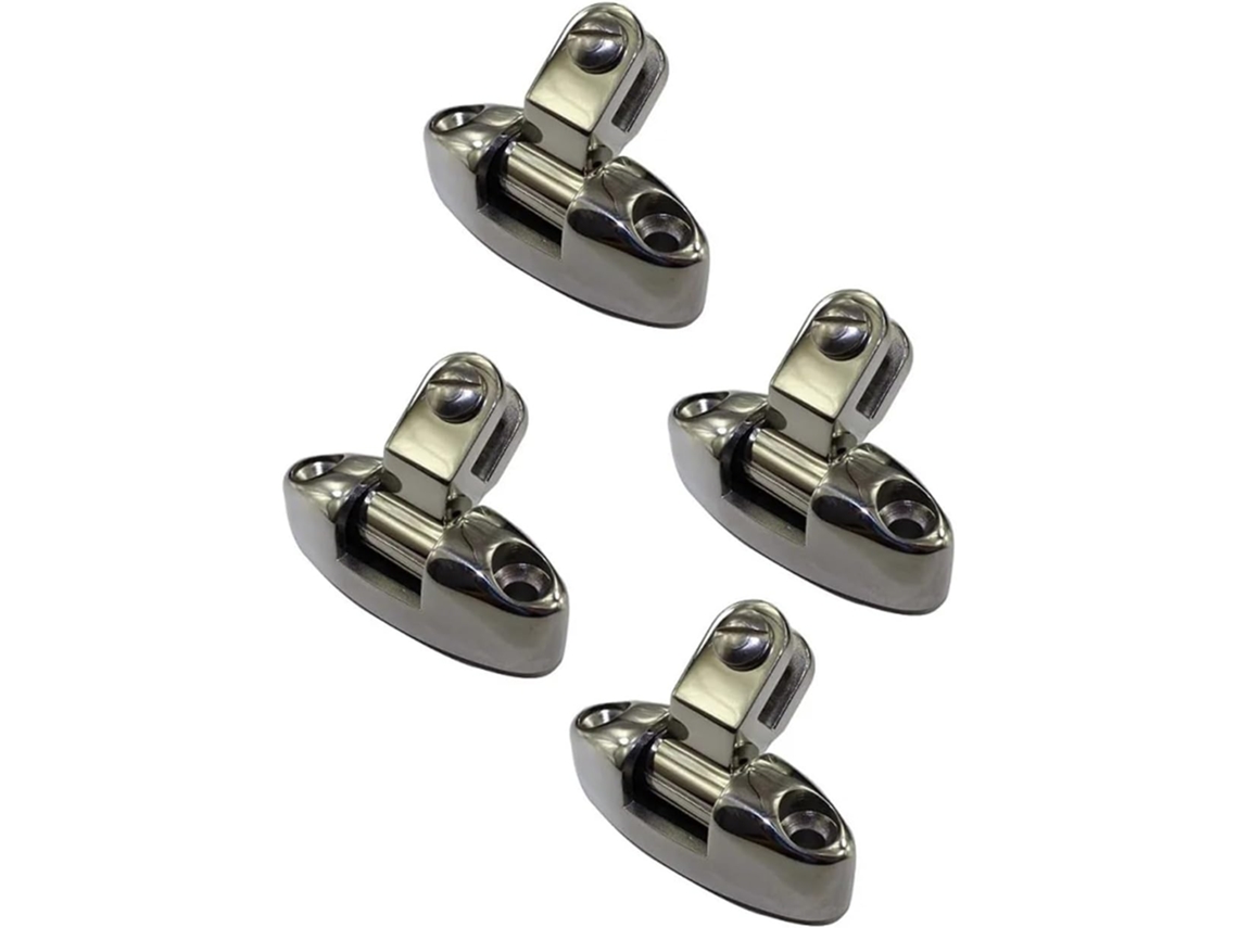 Charnière De Pont Universelle En Acier Inoxydable 316, 4 Piezas, Supports Supérieur, Vernis Miroir