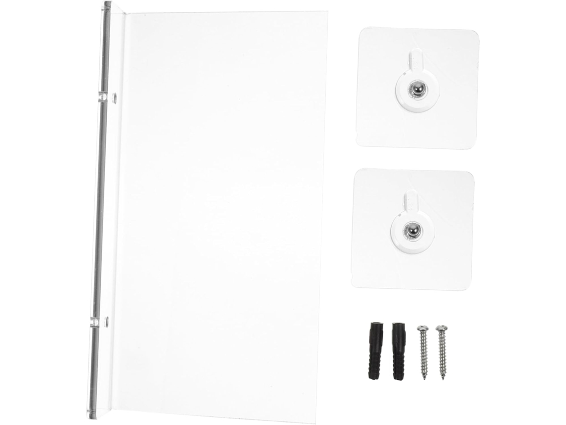Estantería flotante de pared con adhesivo acrílico para cocina y baño.