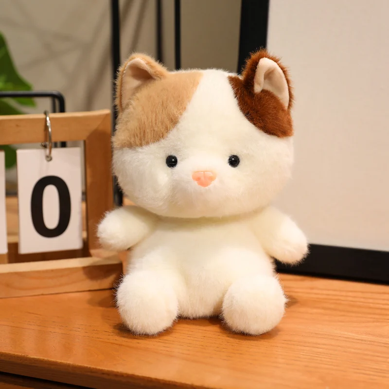 (gato 17cm) Lindo Juguete De Peluche Realista De Animales De Dibujos Animados Estilo Anime