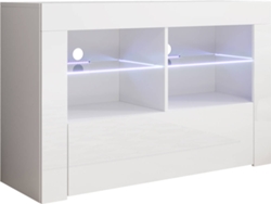 Mueble TV MÓVEIS BONITOS Lilian (100 x 35 x 65 cm - Melamina - Blanco)