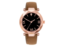 Reloj De Negocios De Piel Para Mujer Con Movimiento De Cuarzo D04-b (café)