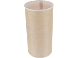 Tambor de lino natural de 14x28cm para lámpara de mesa y de pie con casquillo E27 SFUSHOS