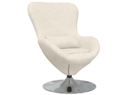 Maison Exclusive - Sillón Huevo Crema Terciopelo