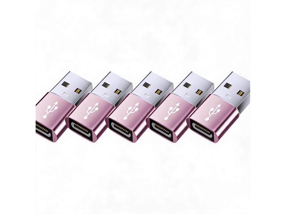 Adaptador Usb-c - Digitallab Rosa (5 Unidades)