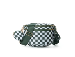 Riñonera Eifson con correas anchas ajustables (verde frijol)