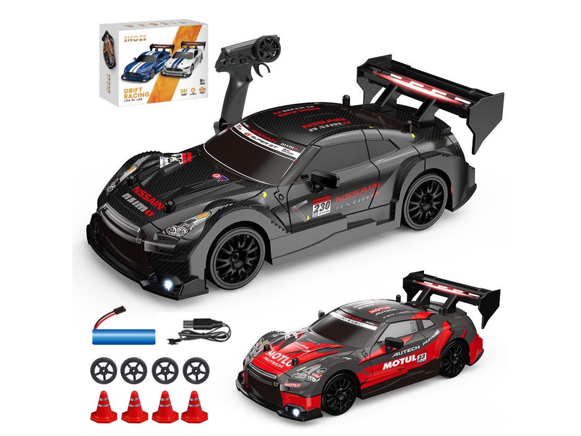 Azulenoze 8601 8602 Rtr 1/24 2.4g 4wd 30km/h Coche Rc Derrape Gtr Alta Velocidad Con Luz Led Para Carreras En Carretera Modelos Vehículos Juguete