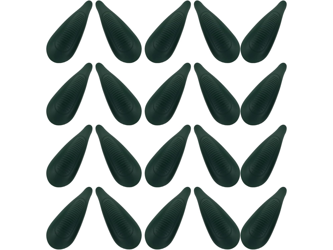 10 Pares Hombreras Plástico Verde Perchas Soportes Reutilizables Agarre Seguro Protección Deformación Vestidos