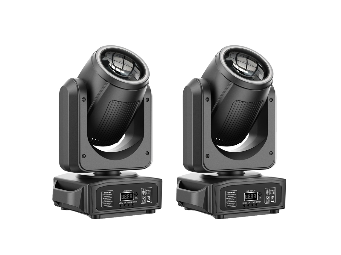 Luz móvil, efectos RGB, control dinámico, negro, enchufe europeo OEM