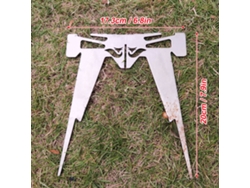 Soporte Plegable Para Sartenes Para Acampar, Soporte Transversal De Acero Inoxidable Para Acampar, Senderismo Y Excursionismo.