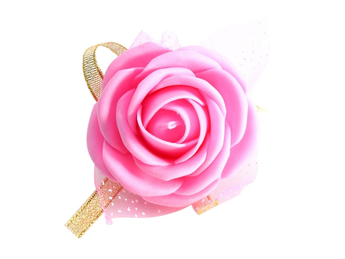 JILLIOPER Rosa Artificial de Cinta para Muñeca, Corsé de Novia, Decoración de Boda