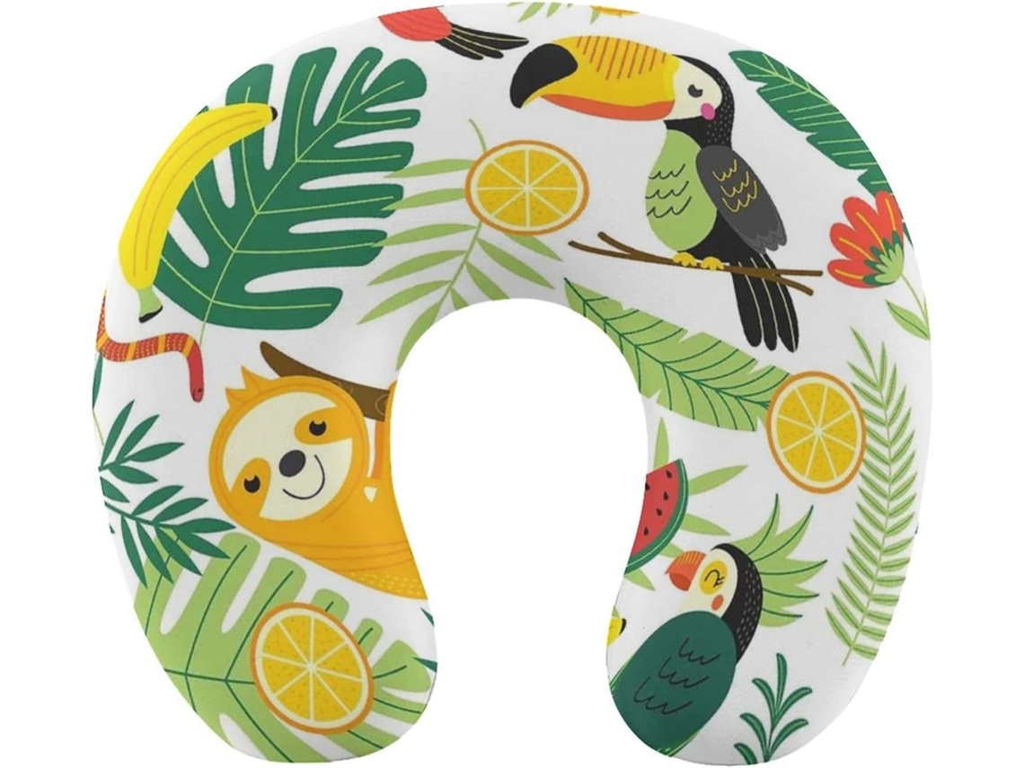 Almohada Viaje Forma Animal Espuma Viscoelástica Viscoelástica Fácil Relajación Cómodos Familia.brfácil