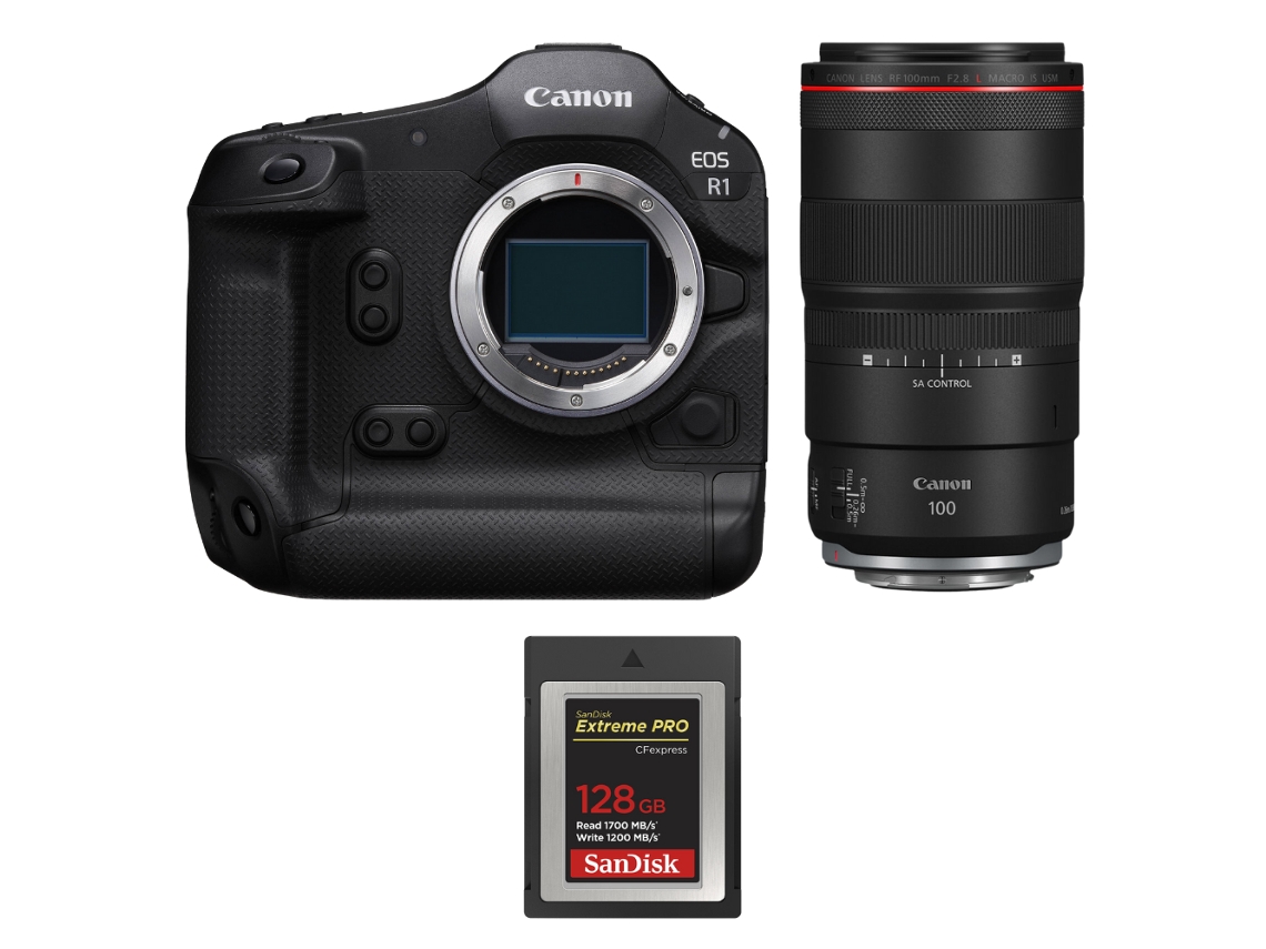 Canon Eos R1 + Rf 100mm F/2.8 L Macro Is Usm + 1 Sandisk 128gb Extreme Pro Cfexpress Type B + Ebook “20 Consejos Para Fotos Que Impactan”