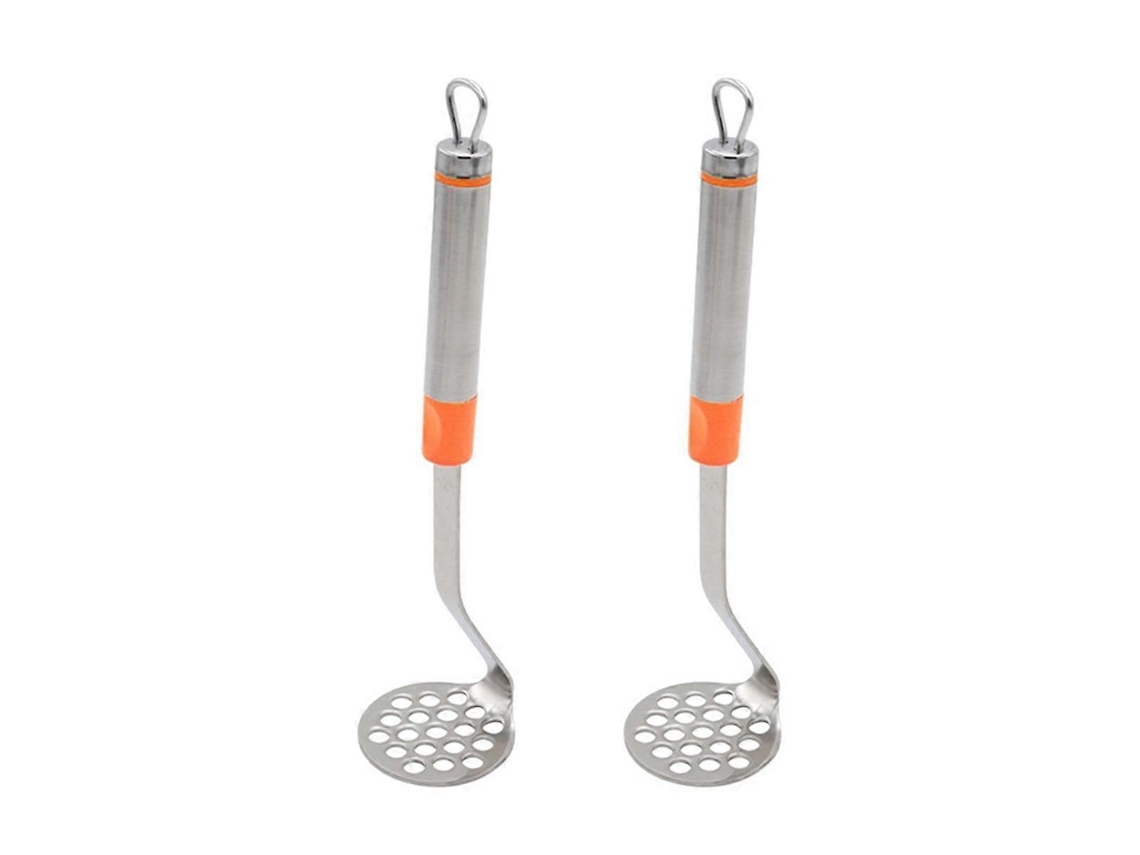 Juego de 2 prensas de ajo de acero inoxidable para patatas y albóndigas, utensilio de cocina multifuncional para ablandar carnes. Rosewell