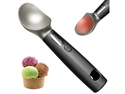 Colher De Sorvete Aquecida, Aquecimento Com Temperatura Constante, Para Sorvete Duro E Sobremesas Congeladas ( Preto) Czhhmart