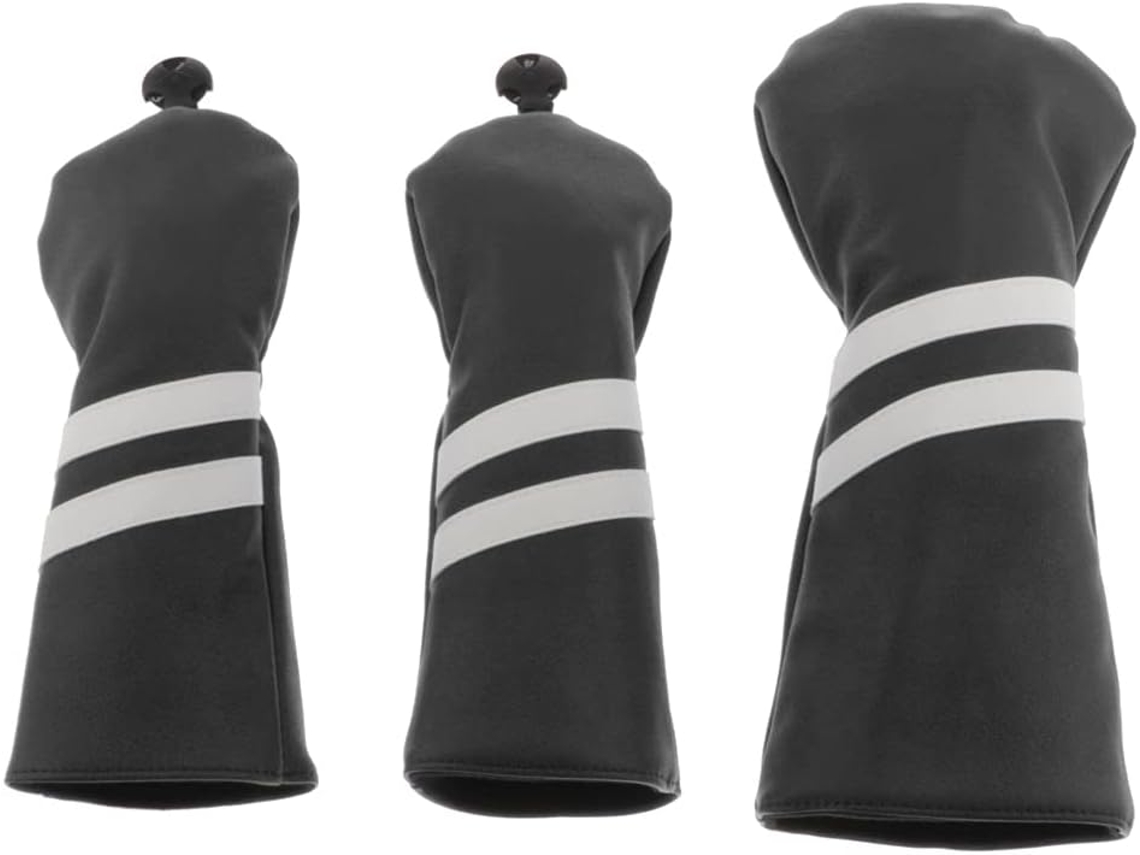 Fundas para palos de golf, juego de 3 piezas, n.° 13 5, funda para driver con etiqueta numerada, funda impermeable.