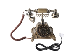 Teléfono europeo vintage (decoración con plato giratorio de epoxi)