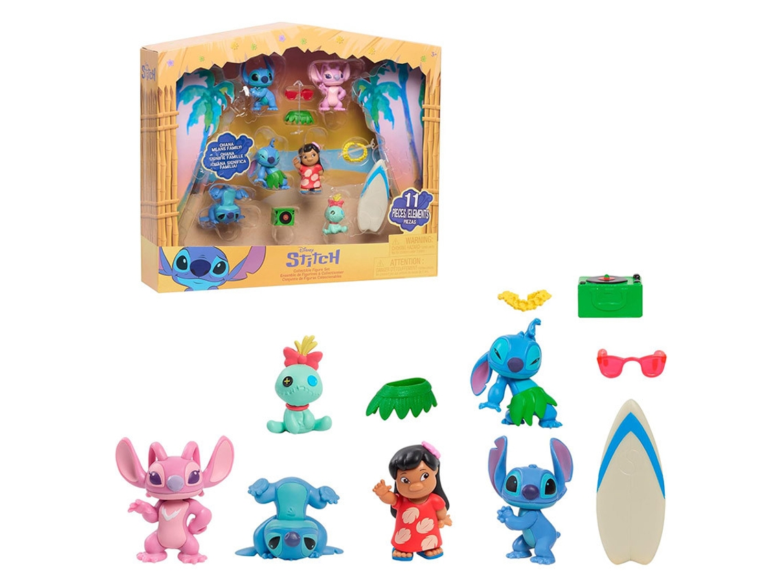 Conjunto de figuras coleccionables de Stitch
