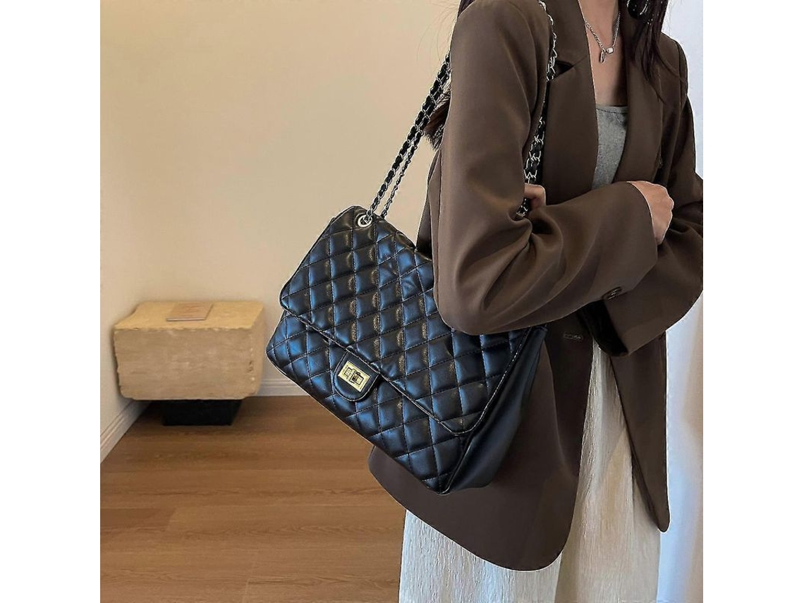 Bolso Hobo Para Mujer, Nueva Moda 2024, Con Elegante Cadena De Diamantes Para Llevar Al Hombro O Cruzado.