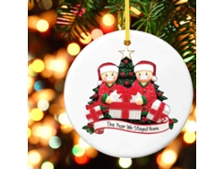 Adorno Navideño Diy Con Muñeco De Nieve Para Colgar En El Árbol De Navidad, De Madera.