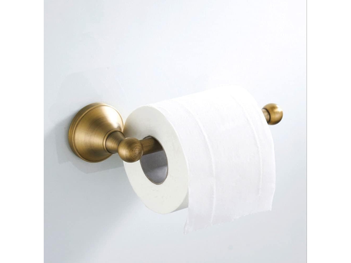 Soporte Para Papel Higiénico De Latón Lijucai, Juego De Accesorios De Baño Para Soporte De Papel Higiénico