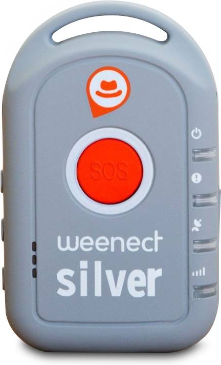 Wesilver Localizador Gps para adultos color plata weenect silver y ancianos