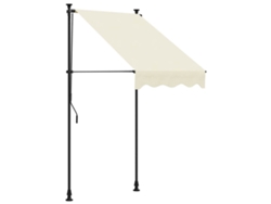 Toldo Retráctil 100x150 cm Tejido y Acero Color Crema MAISON EXCLUSIVE