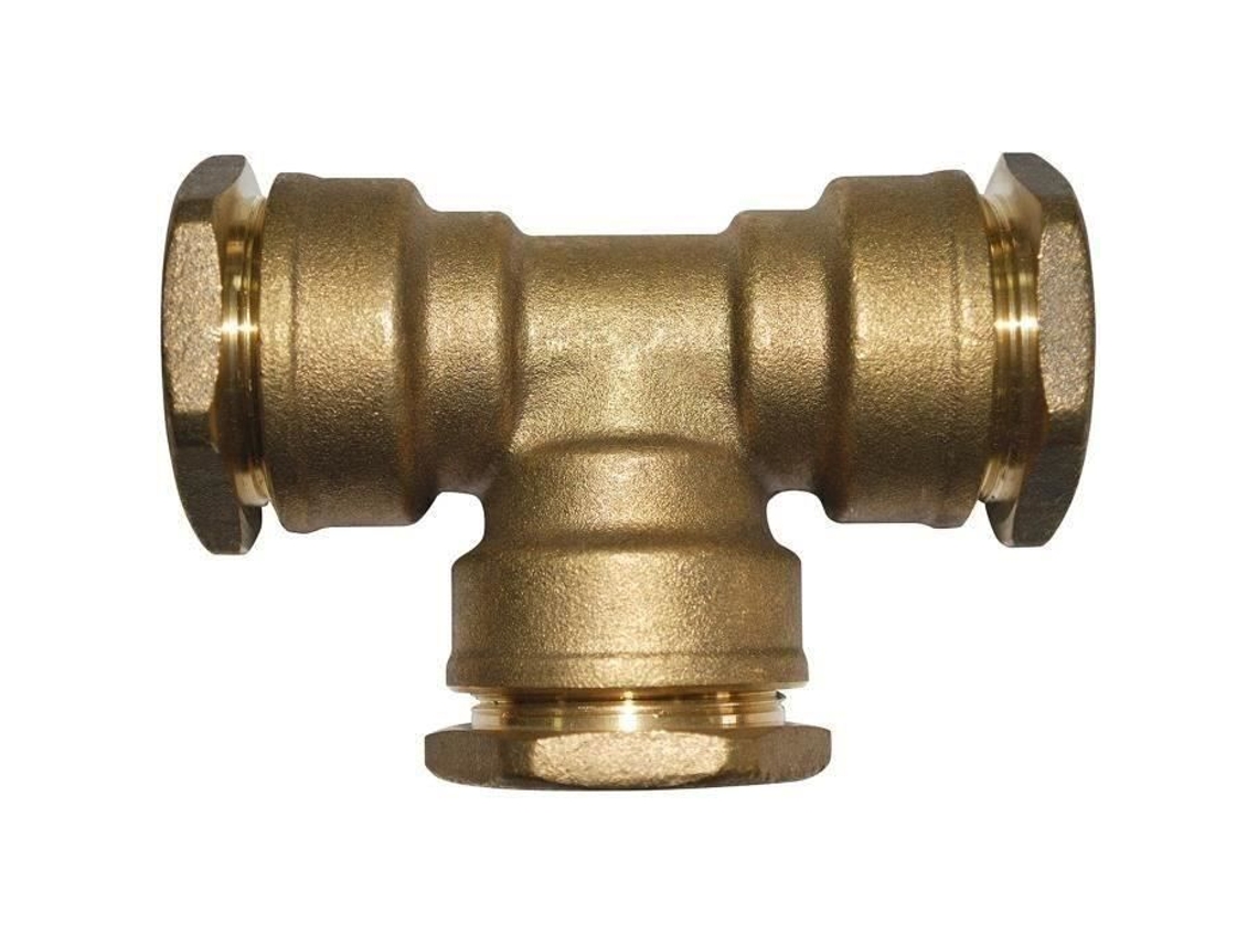 T De Fijación Boutte D 25 Mm Latón Longitud De Encastre 34 Mm Compresión