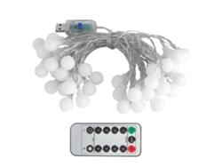 2026-luz De Cadena Con 40 Led Bola Globo 6m Usb Luces Colgantes Decorativas 8 Modos Luz Cálida Interior Exterior Fiesta Decoración