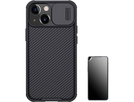 Carcasa + Protector iPhone 13 Mini Nillkin Camshield Negro NKCS-BK
