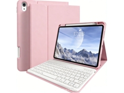Protector de teclado Bluetooth HALINUIA para iPad Air 4/5 rosa