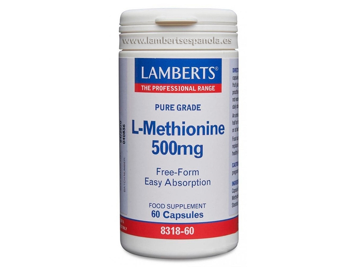 L-Metionina 500Mg 60Caps LAMBERTS