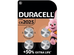 Baterías Tipo Moneda de Litio DURACELL Specialty 2025 3V Paquete con 4 Dl2025/Cr2025
