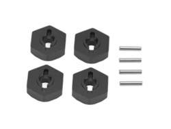 Adaptador de cubo hexagonal para rueda RC de 4 piezas para Traxxas y Revo 1/16 Blackvayotoy