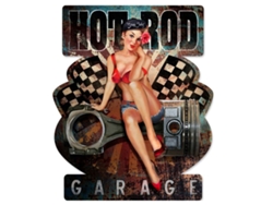 Signes Grimalt - Placa Garage Negro de Metal | Placa de Metal Decoracion Pared Decoracion Pared Metal 40x1x33cm BY SIGRIS