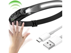 Linterna Frontal Led Recargable Para Uso En Exteriores: Ligera, Con Carga Usb Y Fabricada En Silicona.