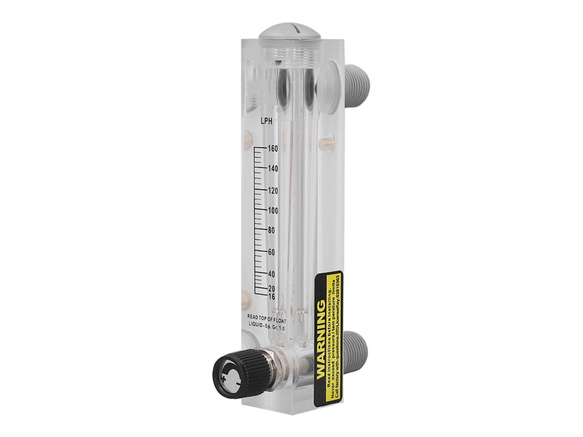 Caudalímetro De Líquido Ajustable De 16 A 160 L/h, De Alta Precisión, Tipo Panel Transparente Con Rosca Estándar.