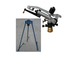 Cañon de Riego Agricola Duplex Ajustable 2'' 20 a 43 Metros Tripode 2'' SUINGA