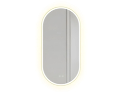 Espejo Rea Led Ovl Gold 50x100cm