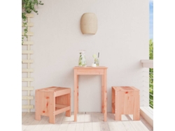 Bancos de jardín (2 unidades, 40 x 36 x 45 cm, madera maciza Douglas, DKD, decoración del hogar)