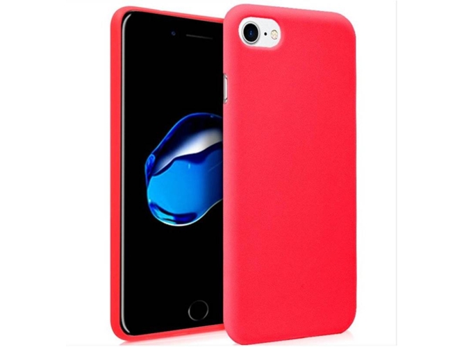 Funda iPhone 7, 8 COOL Silicona Rojo