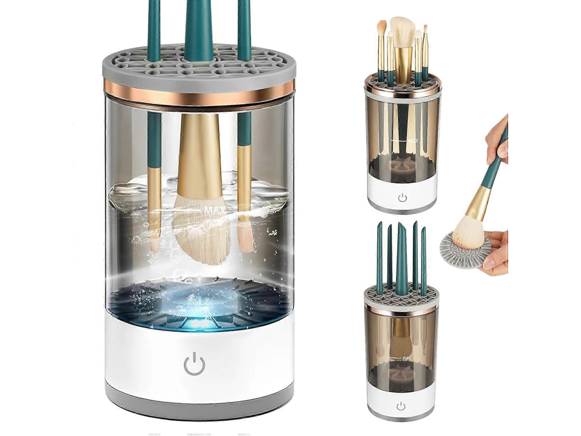 Limpiador y secador de brochas de maquillaje de todos los tamaños. Solución rápida y eficaz para la limpieza de brochas. Rosewell