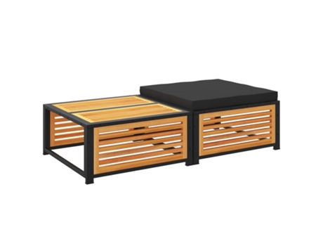 Mesa De Jardín VIDAXL Marrón Madera de acacia