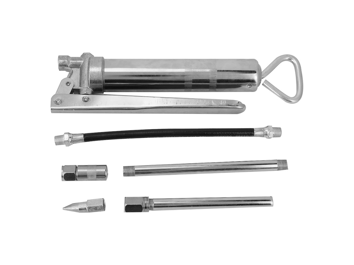 Pistola De Engrase Manual De Alta Presión Con Cartucho De 100 Cc Para Vehículos Y Maquinaria.