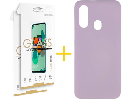 Carcasa + 2 Protectores de Pantalla Samsung A20e SKYHE Morado