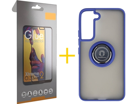 Carcasa + Protector de Pantalla para Samsung Galaxy S22 Plus 5G SKYHE Azul