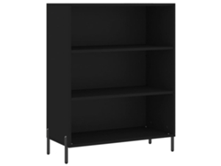 Maison Exclusive - Estantería Madera De Ingeniería Negro 69,5x32,5x90 Cm