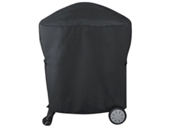 Cubierta Impermeable Para Barbacoa Weber Q1000 Q2000 Serie Carrito De Rodar Tela Oxford Negro